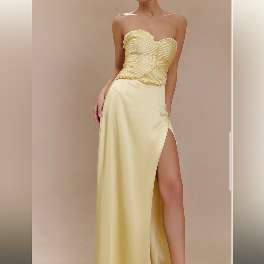 Meshki Larissa Dress - Lemon - Picture 5 of 8